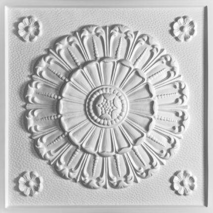 medallion-2x2-white-ceiling-tile-face