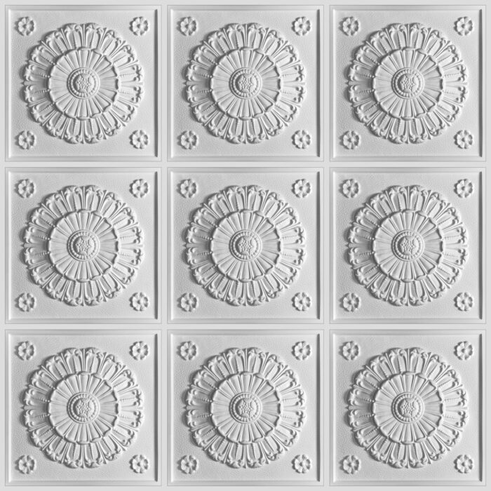 medallion-2x2-white-ceiling-tiles-group
