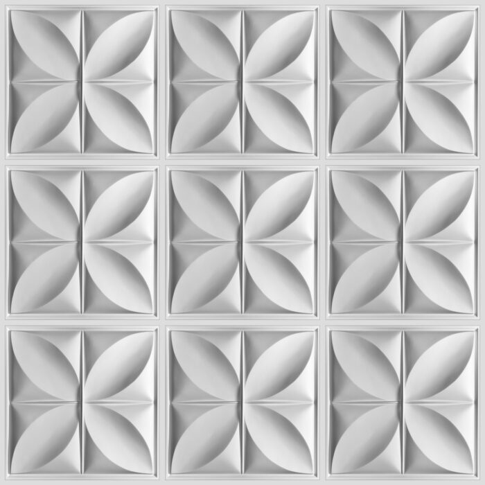 petal-2x2-white-ceiling-tiles-group