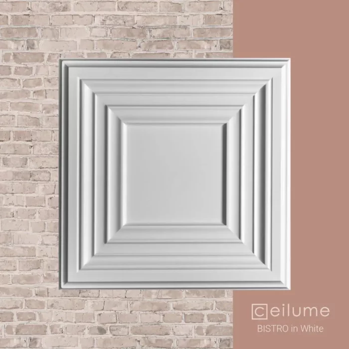 bistro 2x2 white ceiling tile context
