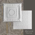 fleurde lis 2x2 white ceiling tile context